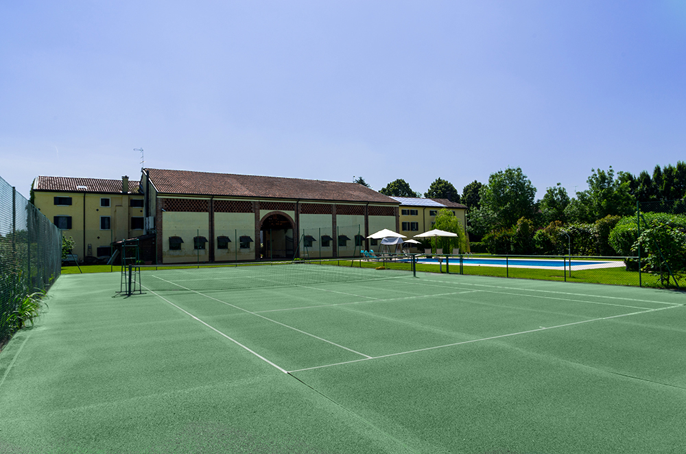 The tennis court
